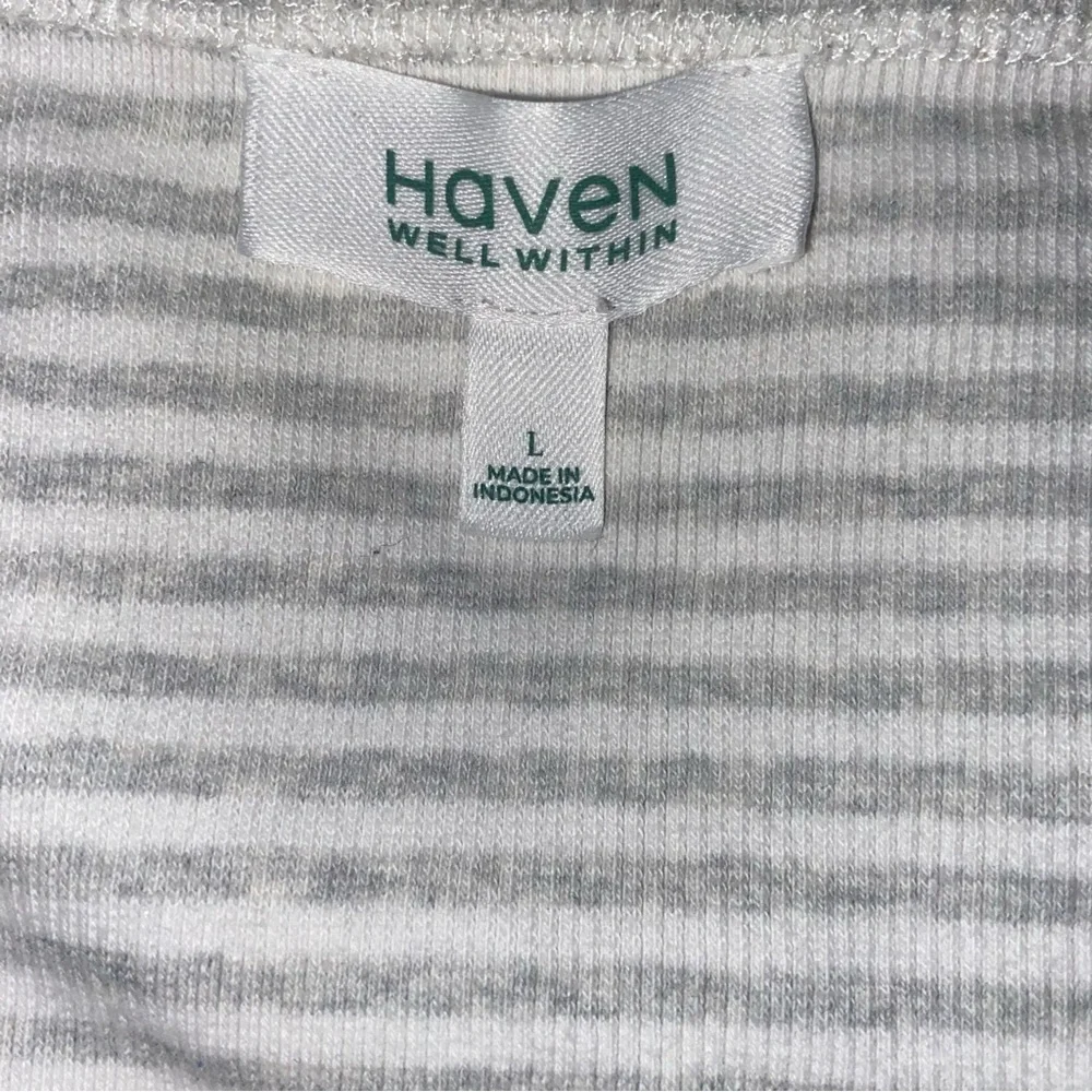 Haven Well Within Striped Long Sleeve Top Size Large - Picture 6 of 8